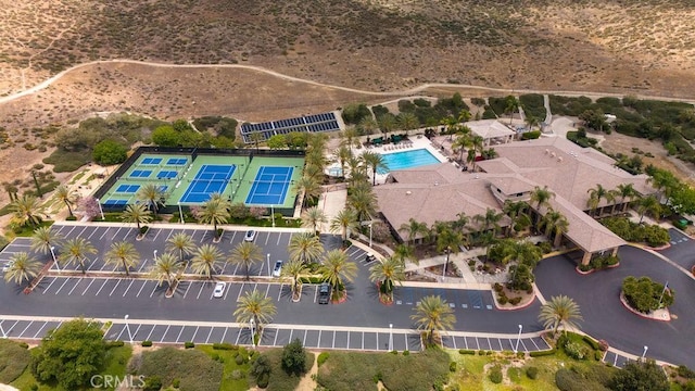 29557 Warmsprings Dr, Menifee, CA 92584 - aerial view of a pool