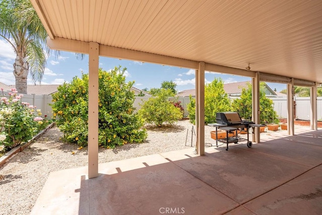29557 Warmsprings Dr, Menifee, CA 92584 - fenced backyard featuring a patio area
