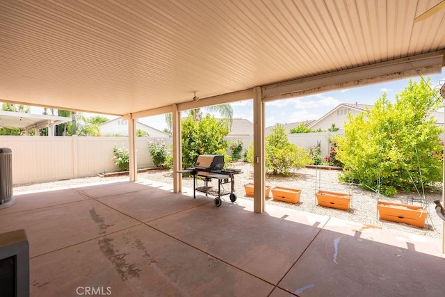 29557 Warmsprings Dr, Menifee, CA 92584 - fenced backyard with a patio area and grilling area