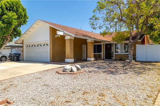 23621 Suncrest Ave, Moreno Valley, CA 92553 - ranch-style home with an attached garage and driveway