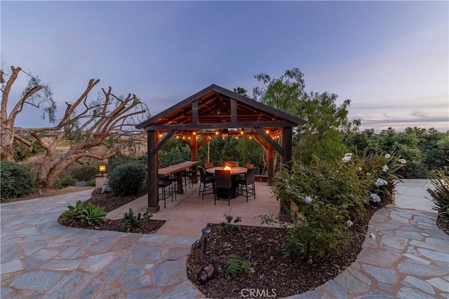 26525 Carancho Rd, Temecula, CA 92590 - view of patio / terrace featuring a gazebo