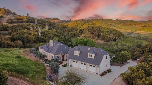 26525 Carancho Rd, Temecula, CA 92590 - aerial view at dusk of a view of trees