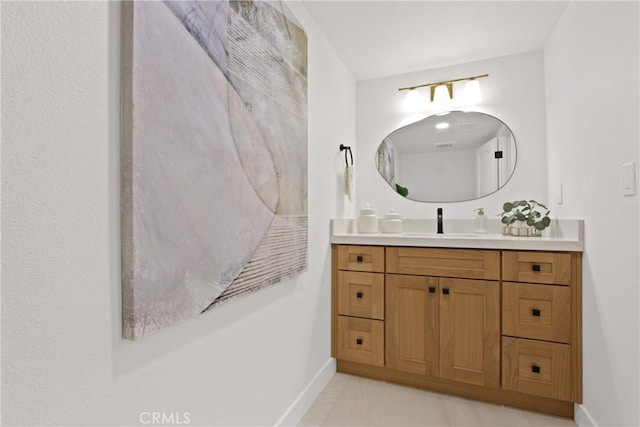 17805 Winterberry St, Fountain Valley, CA 92708 - bathroom featuring baseboards, vanity, and tile patterned flooring