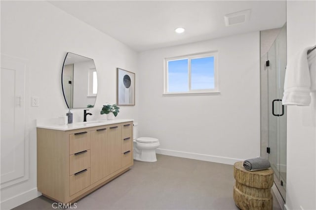 17805 Winterberry St, Fountain Valley, CA 92708 - bathroom featuring vanity and a shower with shower door