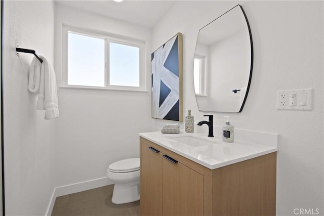 17805 Winterberry St, Fountain Valley, CA 92708 - bathroom with vanity, toilet, and baseboards