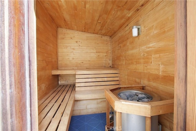 17805 Winterberry St, Fountain Valley, CA 92708 - relaxing sauna / steam room with wood walls and wood ceiling