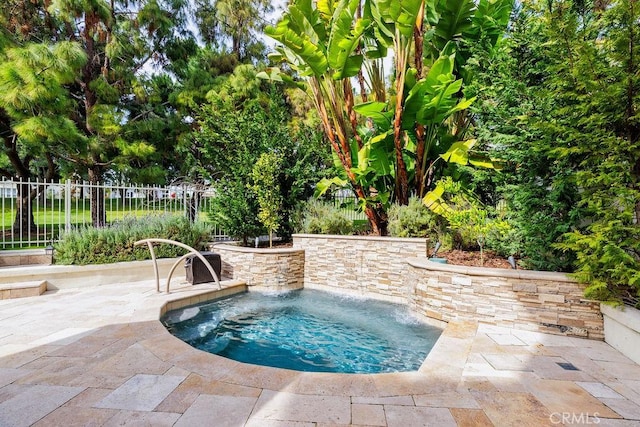 30801 Via Conquista, San Juan Capistrano, CA 92675 - view of pool featuring an in-ground hot tub, a pool, and a patio area