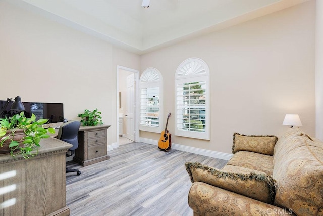 30801 Via Conquista, San Juan Capistrano, CA 92675 - office featuring light wood-style flooring and baseboards