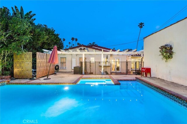 209 Ximeno Ave, Long Beach, CA 90803 - view of swimming pool with a pool with connected hot tub and a patio area