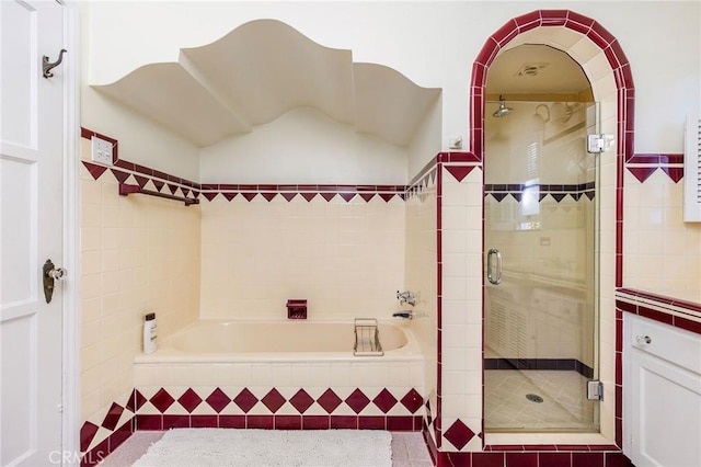 209 Ximeno Ave, Long Beach, CA 90803 - full bathroom with a bath and a shower stall