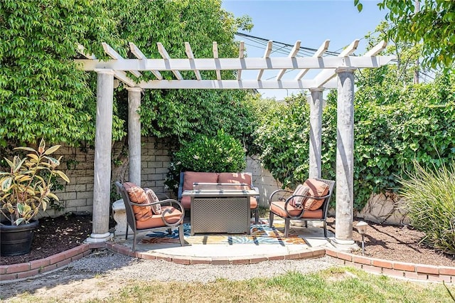 435 Orlena Ave, Long Beach, CA 90814 - view of patio / terrace with a pergola