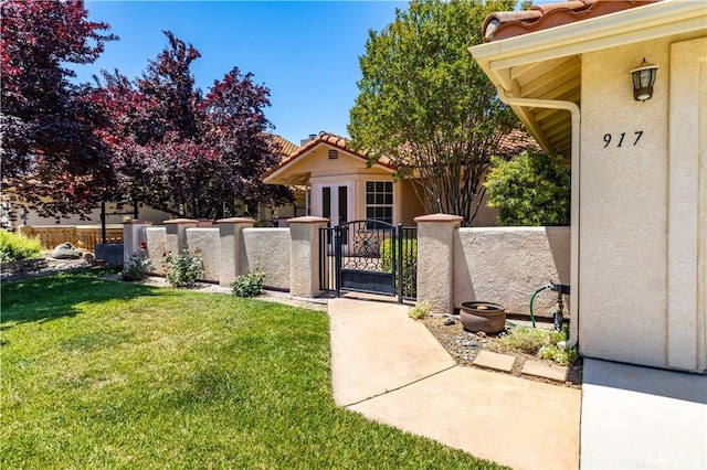 917 Saint Ann, Paso Robles, CA 93446 - gate featuring french doors