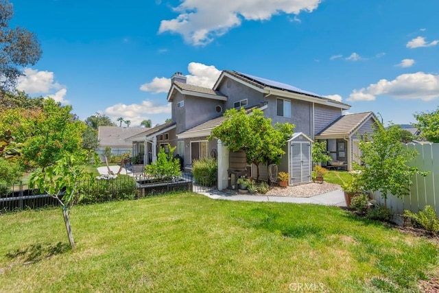 43650 Buckeye Rd, Temecula, CA 92592 - back of property featuring a chimney and stucco siding