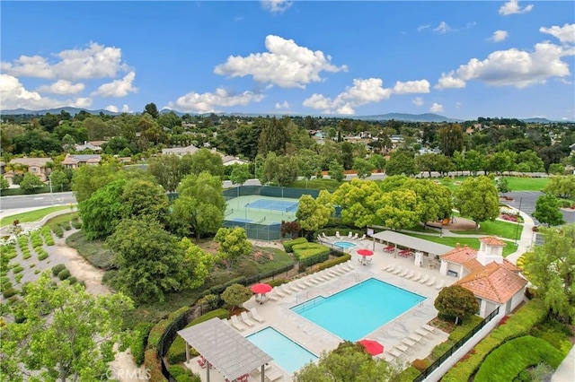 43650 Buckeye Rd, Temecula, CA 92592 - drone / aerial view of a pool