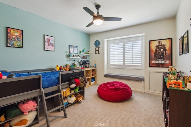 43650 Buckeye Rd, Temecula, CA 92592 - playroom with carpet floors and ceiling fan
