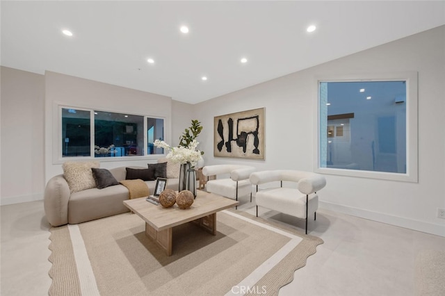 23835 Bella Vista Dr, Newhall, CA 91321 - carpeted living room featuring recessed lighting and baseboards