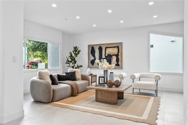 23835 Bella Vista Dr, Newhall, CA 91321 - living room with recessed lighting and tile patterned flooring