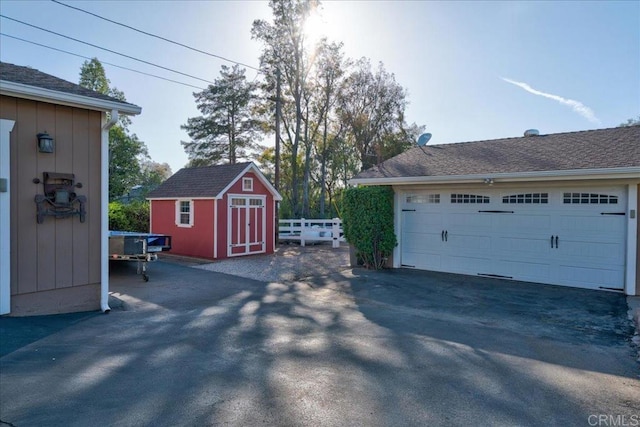 221 E Old Julian Hwy, Ramona, CA 92065 - detached garage featuring a storage shed