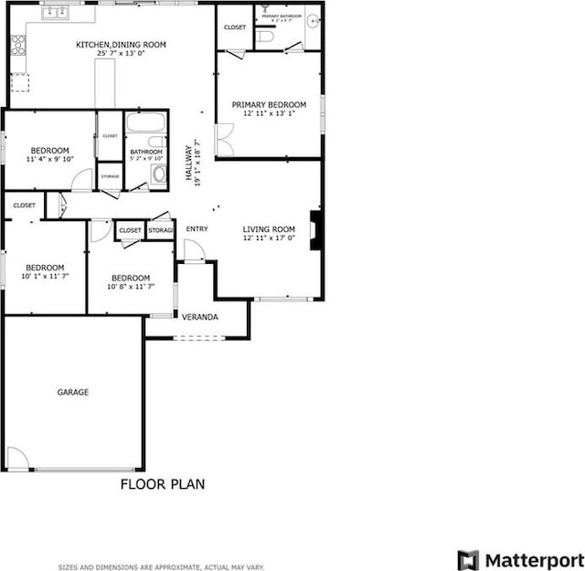12518 Bernadette St, Pacoima, CA 91331 - home floor plan