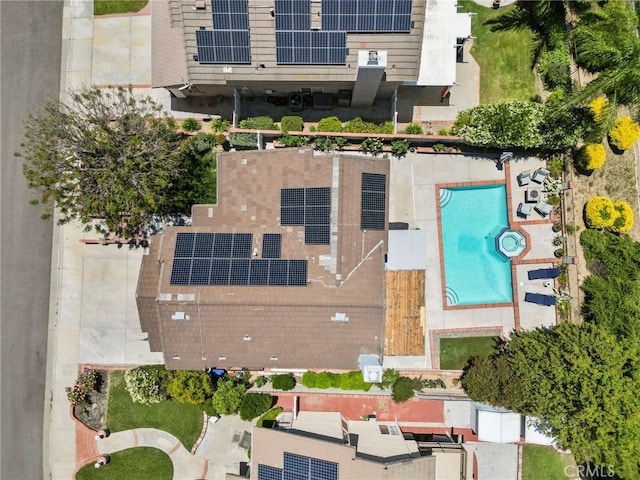 22565 Pecan Pl, Saugus, CA 91390 - aerial view of a pool
