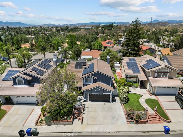 22565 Pecan Pl, Saugus, CA 91390 - aerial perspective of suburban area with a mountain backdrop