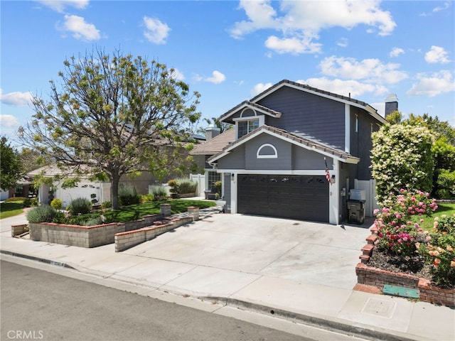 22565 Pecan Pl, Saugus, CA 91390 - view of front of home featuring driveway and a tile roof
