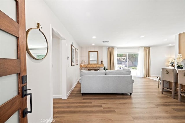 20853 Moonlake St, Diamond Bar, CA 91789 - living room with wood finished floors, recessed lighting, and baseboards
