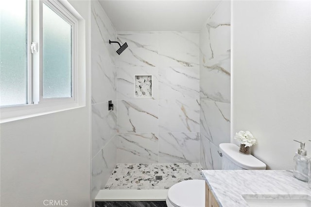 20853 Moonlake St, Diamond Bar, CA 91789 - full bath featuring toilet, vanity, and a marble finish shower