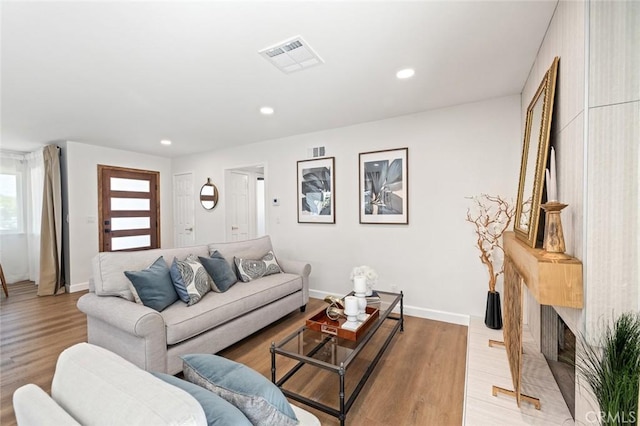 20853 Moonlake St, Diamond Bar, CA 91789 - living area with light wood-style floors, baseboards, and recessed lighting