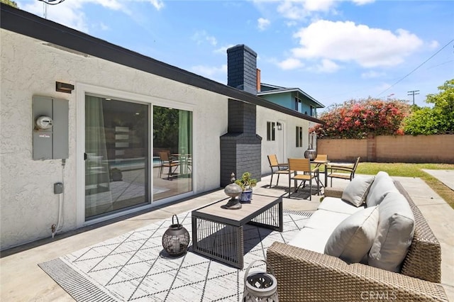 20853 Moonlake St, Diamond Bar, CA 91789 - view of patio with an outdoor hangout area and outdoor dining space