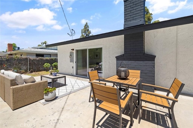 20853 Moonlake St, Diamond Bar, CA 91789 - view of patio / terrace with outdoor dining space and an outdoor living space
