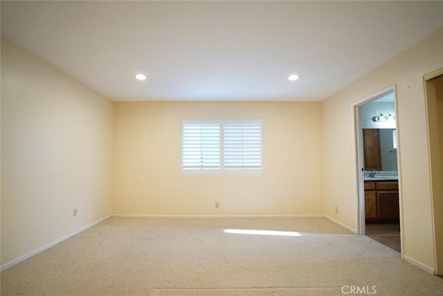 4219 Walnut Grove Ave Unit A, Rosemead, CA 91770 - carpeted empty room featuring baseboards and recessed lighting