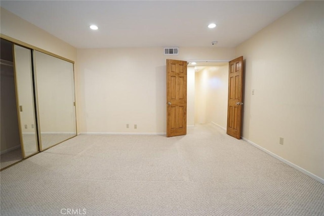 4219 Walnut Grove Ave Unit A, Rosemead, CA 91770 - unfurnished bedroom with recessed lighting, light colored carpet, and a closet