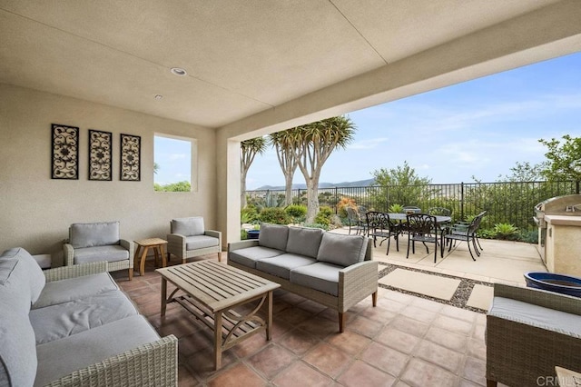 8548 Kristen View Ct, San Diego, CA 92127 - view of patio / terrace with outdoor lounge area and outdoor dining area