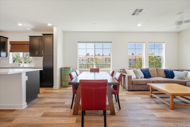 4366 Pacifica Way Unit 5, Oceanside, CA 92056 - dining room with recessed lighting, light wood-style floors, and healthy amount of natural light