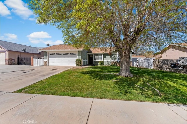 38115 41st St E, Palmdale, CA 93552 - ranch-style home featuring stucco siding, a garage, and concrete driveway