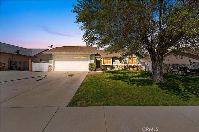 38115 41st St E, Palmdale, CA 93552 - ranch-style house featuring stucco siding, driveway, and an attached garage