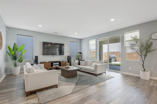 18171 Hedgerow Way, Saugus, CA 91350 - living room with wood finished floors and recessed lighting