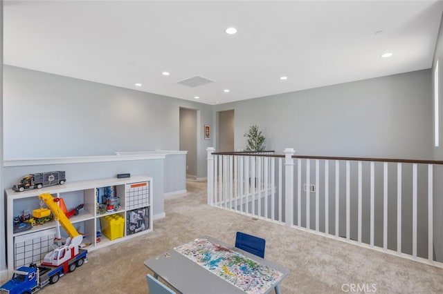 18171 Hedgerow Way, Saugus, CA 91350 - game room with carpet and recessed lighting
