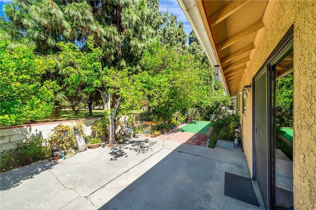 7035 Jon Allan Dr, North Hollywood, CA 91605 - view of patio with view of scattered trees