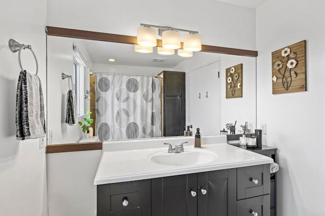 1529 Moreno St, Oceanside, CA 92054 - full bathroom featuring vanity and a shower with shower curtain