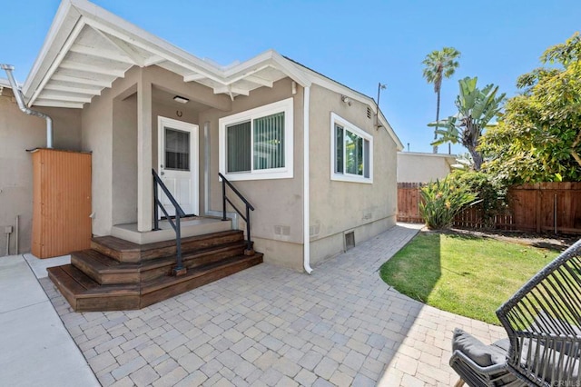 1529 Moreno St, Oceanside, CA 92054 - exterior space with stucco siding and a patio area