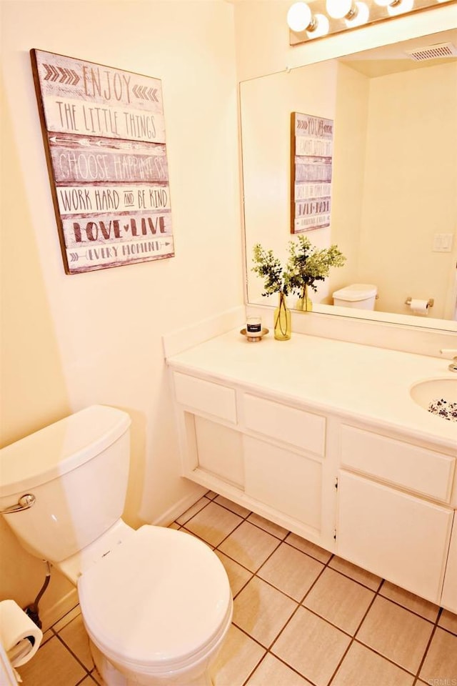 10908 Avenida Playa Veracruz, San Diego, CA 92124 - bathroom with tile patterned flooring, toilet, and vanity