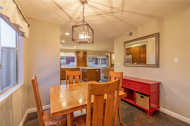 28367 Mount Stephen Ave, Canyon Country, CA 91387 - dining area featuring recessed lighting and a chandelier