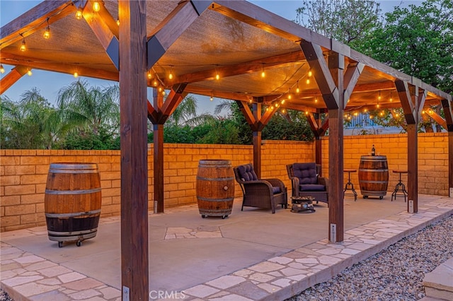 28367 Mount Stephen Ave, Canyon Country, CA 91387 - view of patio with a fire pit and a gazebo