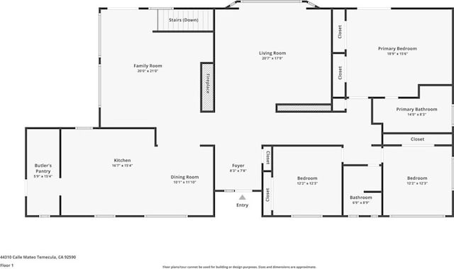 44310 Calle Bernardo, Temecula, CA 92590 - room layout