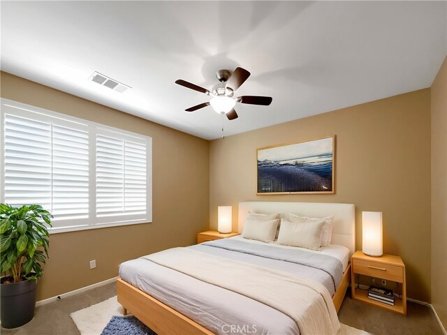 25329 Wild View Rd, Menifee, CA 92584 - carpeted bedroom with baseboards and ceiling fan