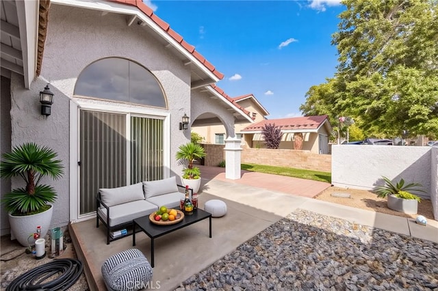 1819 Acosta Ave, Lancaster, CA 93535 - view of patio / terrace featuring outdoor lounge area
