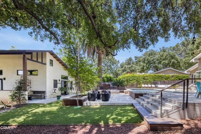 448 W Montecito Ave, Sierra Madre, CA 91024 - view of yard featuring a hot tub, a patio, and an outdoor living space