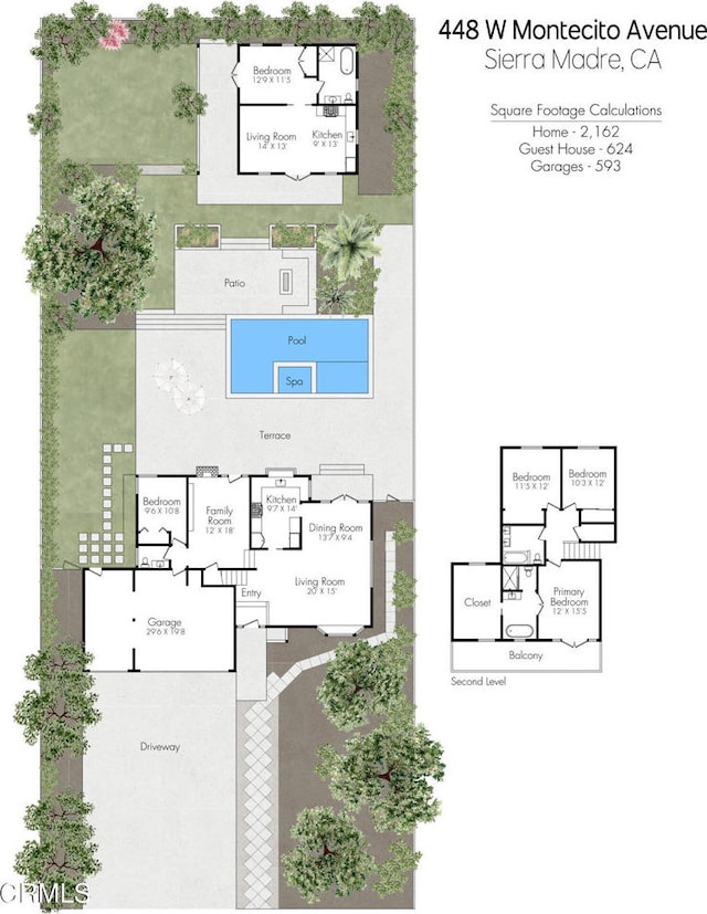 448 W Montecito Ave, Sierra Madre, CA 91024 - room layout